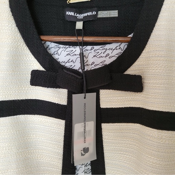 Ivory Color Contrast Smart Jacket - Picture 3 of 7